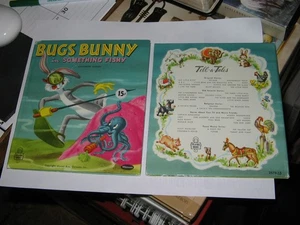 Whitman TELL A TALE NM+ octopus BUGS BUNNY FISHY 1955,Little Golden Book comic - Picture 1 of 2