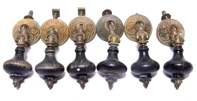 6 件匹配老式 EASTLAKE 风格 TEAR DROP 木和胸罩用于零件 — 第 1/4 张图片