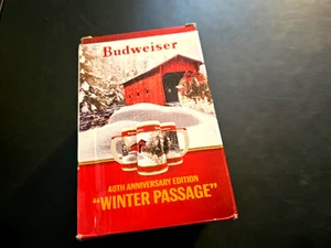 STEIN Beer Mug Budweiser 40th Anniversary "Winter Passage" Clydesdale Holiday - Picture 1 of 12