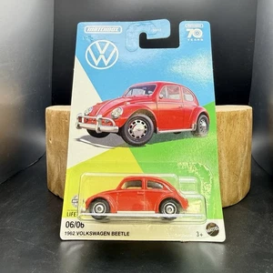 NOS Matchbox VW Series Red 1962 Volkswagen Beetle 06/06 70 Years Original - Picture 1 of 5