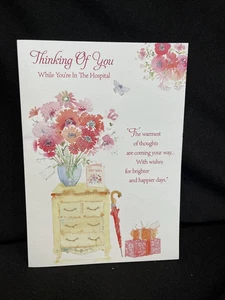 Get Well Soon From Hospital Greeting Card w/Envelope - Picture 1 of 4