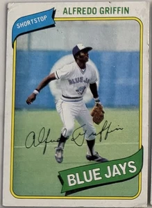 ALFREDO GRIFFIN Toronto Blue Jays # 558 1980 Topps MLB Baseball Collector Cards - Bild 1 von 2