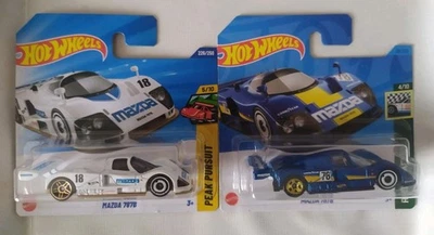 Lotto Hot Wheels Mazda 787b 2023 First Edition Blu + Bianca 2025 1:64 - Immagine 1 di 4