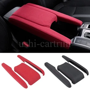 Alcantara Center Console Armrest Box Cover Trim For Honda Civic 10th 2016-2021 - Bild 1 von 11