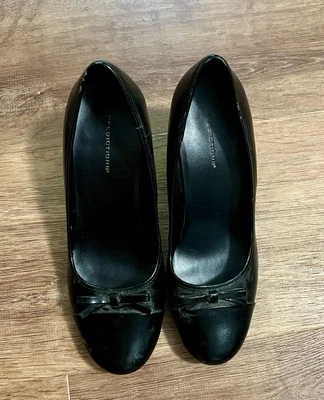 Tacones sin cordones Predictions para mujer negros talla 8 1/2 ancho 3 pulgadas tacón bloque Foto 1 de 3