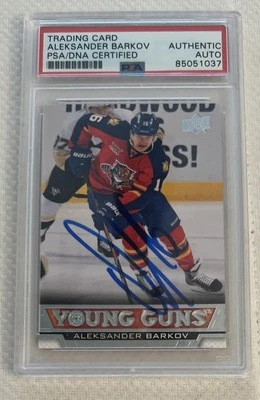 2013-14 UD Young Guns Александр Барков автограф подписанный дебютант карта PSA Rc - Изображение 1 из 2
