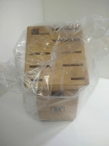 ZWILLING TWIN 10-slot Knife Block - Birchwood. Part of open box Professional S - Picture 1 of 9