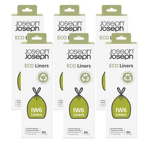Joseph Joseph IW6 Eco General Waste Bin Liners for Totem Bins–120 Bags–30 Litres - Picture 1 of 2