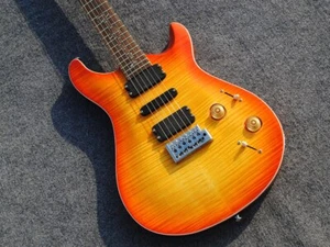 Hot Sale Factory Flame Maple Electric Guitar Wood Fingerboard High Quality - Picture 1 of 6