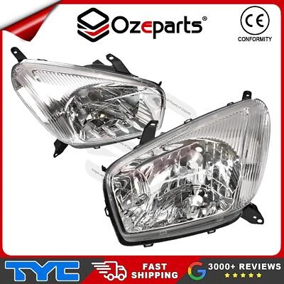 Set / Pair LH+RH Head Light Lamp For Toyota RAV4 ACA 20 Series 1 2000~2003 - Image 1 of 4