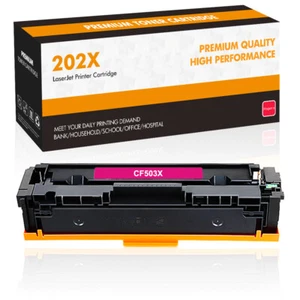 1x CF503X 202X Magenta Toner Compatible with HP LaserJet M254dw M254dn M280nw - Picture 1 of 7