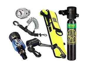 Spare Air New 3.0CF Nitrox Package for Scuba Divers with Dial Gauge Upgrade, ... - Picture 1 of 2