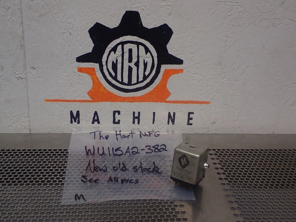 The Hart MFG WU115A2-382 Relay 110-120VAC 50/60Hz Coil New Old Stock - Image 1 of 4