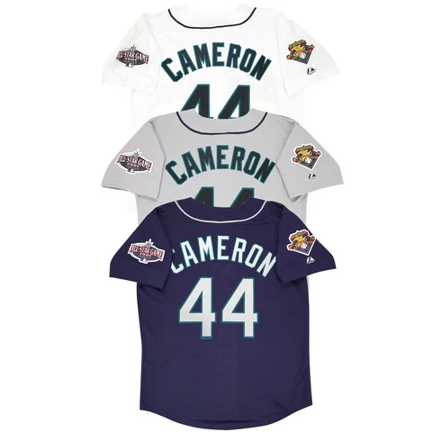 Mike Cameron 2001 Seattle Mariners Home & Road Men's Jersey w/ All Star Patch Cover