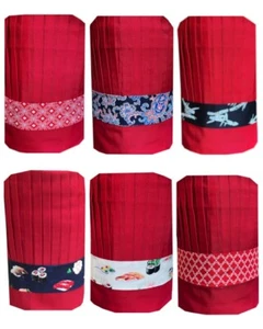 Unisex Hibachi Chef Hat Set Hibachi Chef Tall Hat Headband Set Teppan Chef Hats - Picture 1 of 23