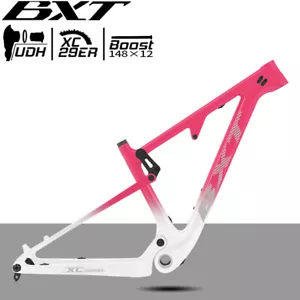 BXT Voll Kohlefaser Gefederter Fahrradrahmen XC 29 Zoll Mountain Bike Frames - Bild 1 von 32