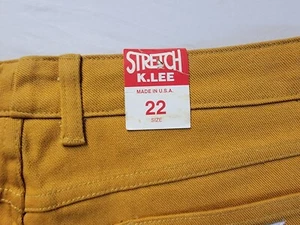 De colección Nuevo Antiguo Stock DORADO Mujer Elastizado Denim Ropa de trabajo Cintura 38 Jeans Talla 22 - Imagen 1 de 15