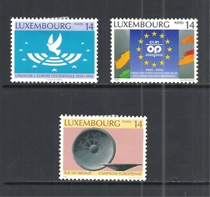 LUXEMBOURG SCOTT 915 - 917 MH SET - 1994 WEST EUROPEAN UNION 40th ANNV. ISSUE - Picture 1 of 2