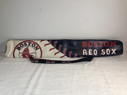 BOSTON RED SOX MLB INSULATED 6 PACK SHAFT TUBE CAN CARRIER COOLER W/ CARRY STRAP Cover