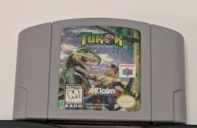 Turok Dinosaur Hunter (Nintendo 64, 1997) N64 Authentic Cartridge Only - Image 1 of 4