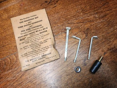 Новый из старых запасов Anco MV-1A и MV-1B вакуумный стеклоочиститель мотор монтажная гайка и 3 переключателя удлинители набор - Изображение 1 из 4