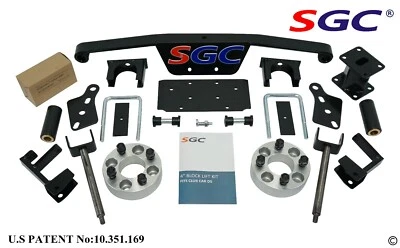 SGC 4" SPINDLE EXTENSION LIFT KIT FOR CLUB CAR GOLF CART DS MODEL (1993-2010) - Image 1 of 3