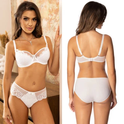 Ensemble lingerie femme ROZA SARAJA Soutien gorge et Culotte Blanc SUR CDE - Photo 1/3