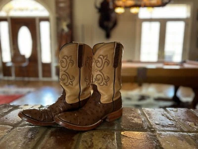 Botas Rios of Mercedes Mujer Pluma Completa Avestruz Excelente Estado Talla 6.5 Foto 1 de 4