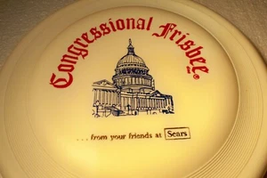 Rare Wham-o 1975 Congressional Frisbee from your friends at Sears White - Picture 1 of 11