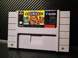 Super Pinball Behind The Mask (SNES, 1994) Authentic Cart Tested Working - Picture 1 of 3