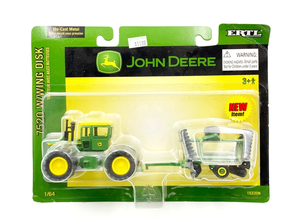 1/64 John Deere 7520 Tractor 4Wd With Wing Disk - Image 1 of 1