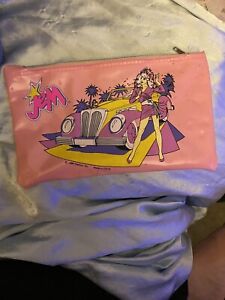 jem and the holograms zipper pouch/ pencil case 8 inch, year 1986