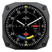 Brand New Trintec 6" Classic VOR Instrument Style Clock 9064 Great Aviation Gift