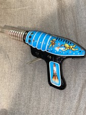 Atomic Sparkling Ray Gun W/ Graphics 60s Tin Works! Sparks Japan