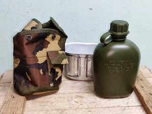 US Army Canteen Mess Kit Airborne Water Flask Bowl Cup USA Military N.O.S. NEW. - Picture 1 of 8