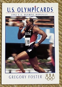 1992 Impel US Olympicards GREG FOSTER #86 Olympia Bahn  - Bild 1 von 2