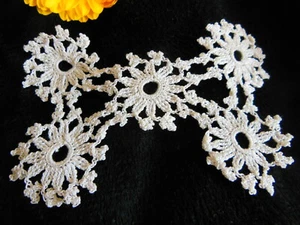 Application ancienne motif fleur dentelle incrustation T15-43 - Picture 1 of 4