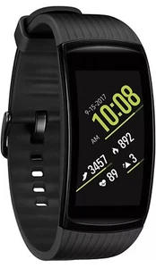 SAMSUNG SM-R365NZKAXAR Gear Fit2 Pro Black Smartwatch Fitness Band (Large) - Picture 1 of 13