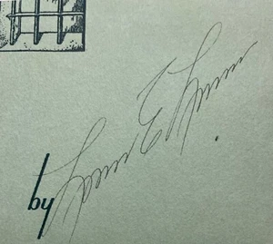 LEWIS E. LAWES Signed Autographed 3’’ X 3’’ ALBUM PAGE WARDEN SING SING PRISON - Picture 1 of 5
