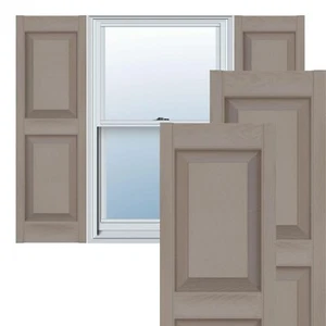 Ekena Millwork Lifetime Vinyl LP2S14X03900CL Standard Two Equal Panel Vinyls,... - Picture 1 of 12