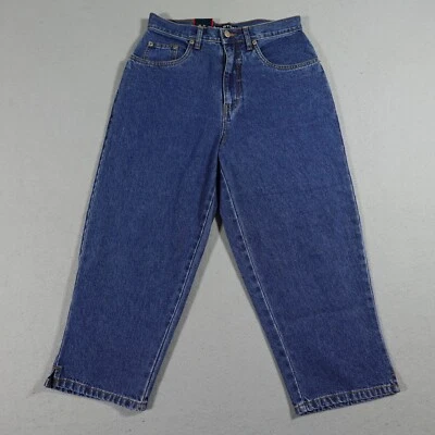 NEW Vintage Halston Size 8 Capri Women's Blue Denim Cropped Jeans NWT - Image 1 of 4