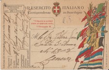 1918 WW1 PRIMA GUERRA 25.8.18 CARTOLINA POSTALE IN FRANCHIGIA