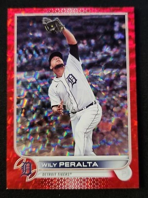 2022 Topps 系列 2 - Wily Peralta - 红色箔 /199 #653 - 老虎 — 第 1/2 张图片
