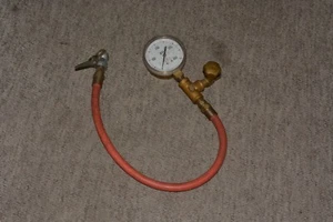 Vintage Car Shock Absorber analog Pressure test Gauge Air Suspension 0-400 psi - Picture 1 of 4