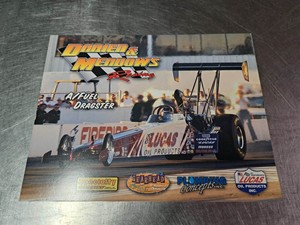 NHRA Morgan Lucas Darien & Meadows Racing Promotional Card Handout 8.5x11