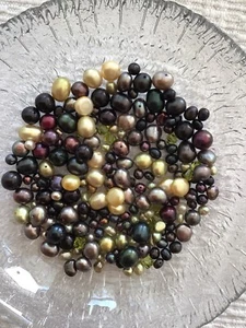 Süsswasserperlen - Lose bunt gemischte Perlen, 150 g - Bild 1 von 4
