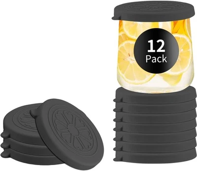 Tapas de silicona para tarro de yogur Oui | Cubiertas aptas para tarros de vidrio de yogur Oui de 5 oz | Perfecto Foto 1 de 4