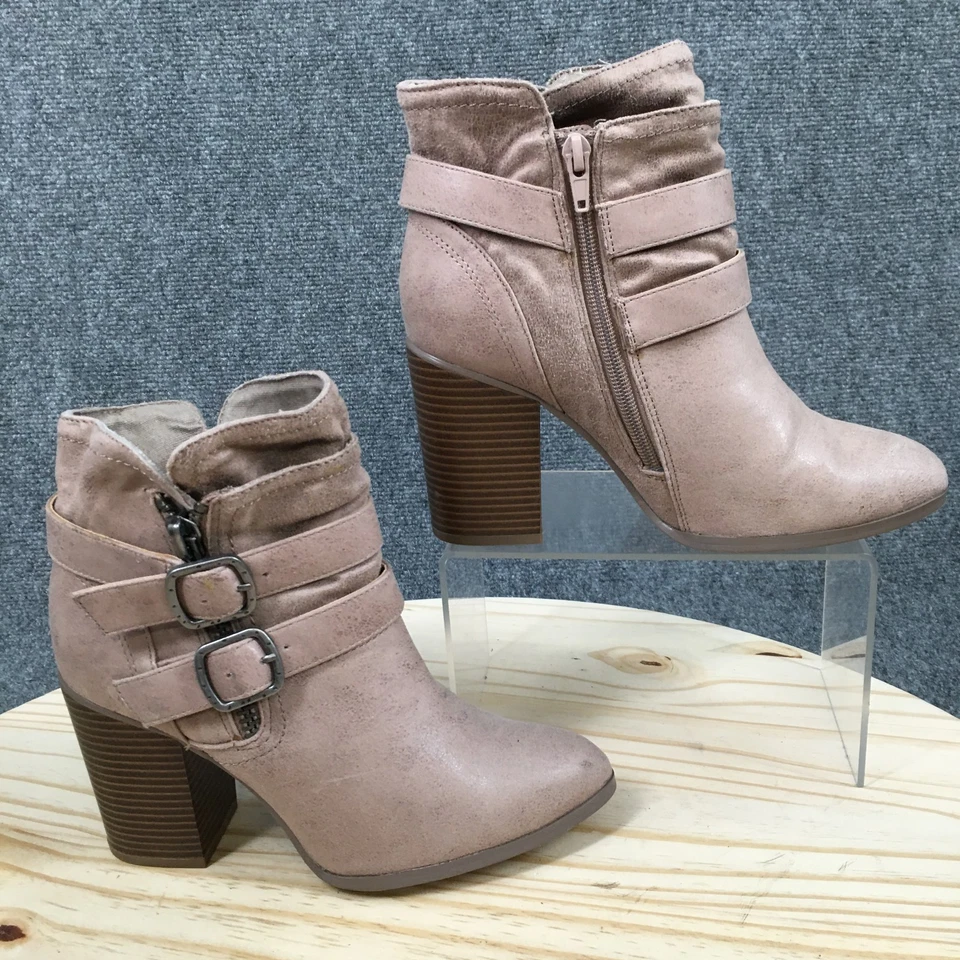 Carlos by Carlos Santana Botas Mujer 7.5M Pippin Botín Marrón Tacones Bloque Foto 1 de 4