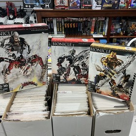 LEGO BIONICLE Vezon & Fenrakk (8764), Axonn (8733), Brutaka (8734) Lot Complete 