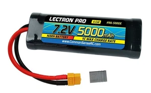 Common Sense RC N6-5000X Lectron Pro NiMH 7.2V (6-cell) 5000mAh Flat Pack - Picture 1 of 1